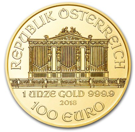 2020奧地利愛樂金幣(1 oz)(全新，未流通)