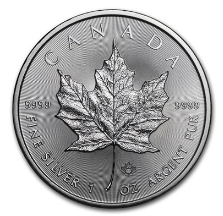 2021加拿大楓葉銀幣(1箱)(全新設計，未流通)  反面